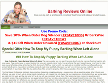 Tablet Screenshot of barkingreviewsonline.com